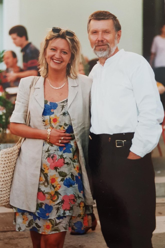 Ksenija Benedetti z očetom Ladom. Foto: osebni arhiv
