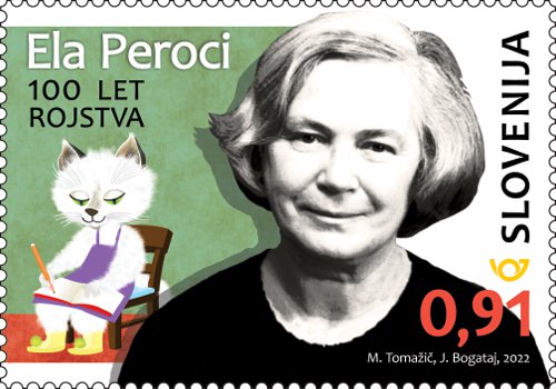 Pošta Slovenije je lani ob 100-letnici rojstva Ele Peroci izdala spominsko znamko. FOTO: Pošta Slovenije
