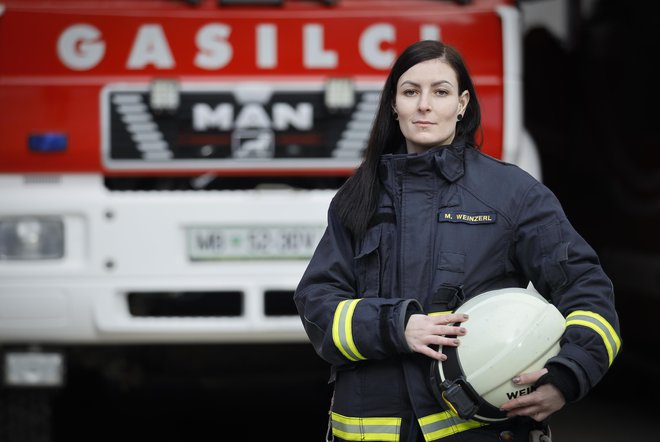 Manja Weinzerl, prostovoljna gasilka Foto: Jože Suhadolnik
