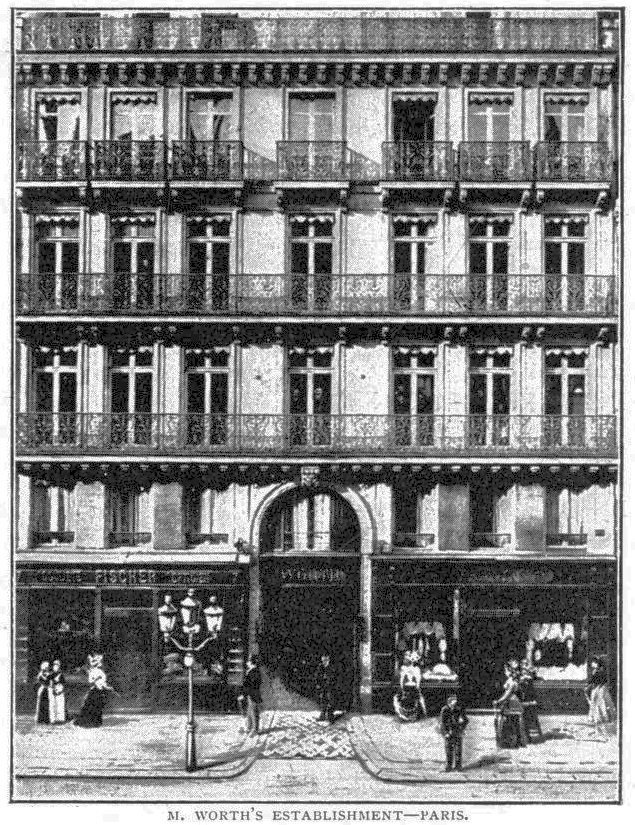 House of Worth, modna hiša oblikovalca Charlesa Fredericka Wortha 7 rue de la Paix v Parizu, kjer se je zbirala družbena elita. Foto: Javna Last