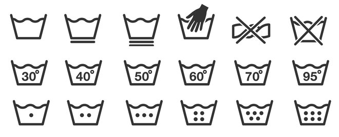 Simboli za pranje oblačil Foto: Shooarts/shutterstock