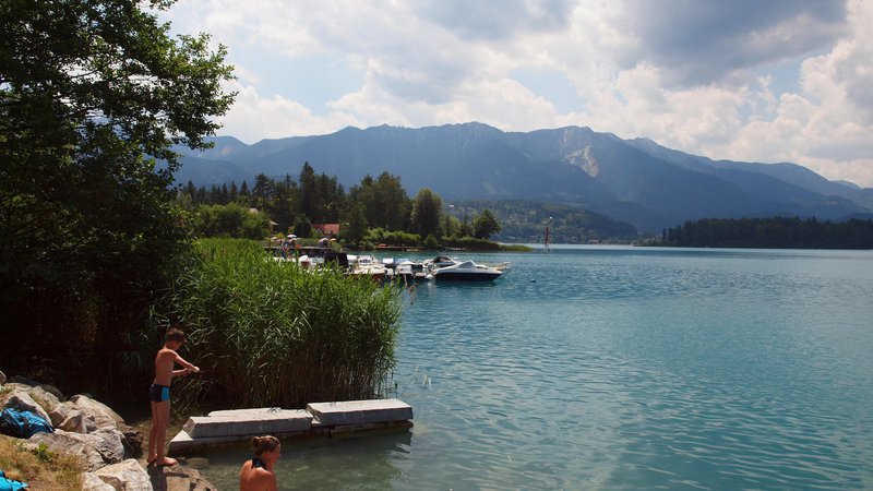 Fotografija: Baško jezero, Faaker see na avstrijskem Koroškem. Foto: Urban Červek