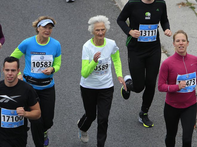 Jeseni 2014 na ljubljanskem maratonu. Foto: Leon Vidic