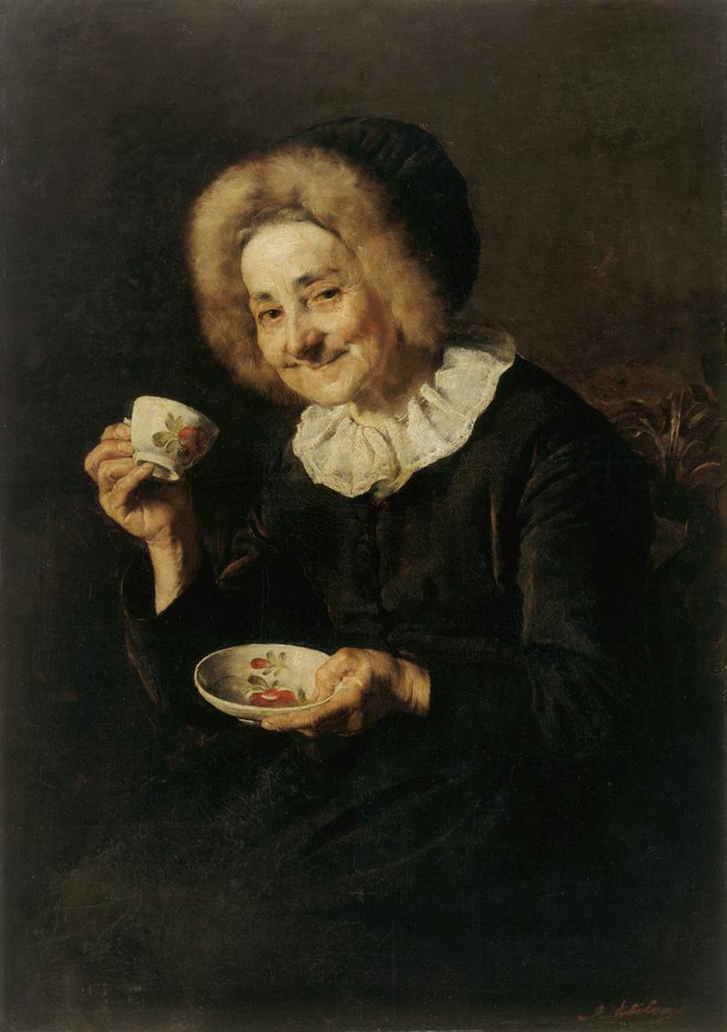Kofetarico je naslikala leta 1888.