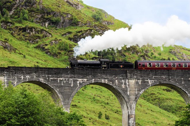 Zgodovinske lokomotive Olton Hall so zahvaljujoč zgodbi o Harryju Potterju danes še vedno aktivne. Foto: Frank Gaertner/Shutterstock