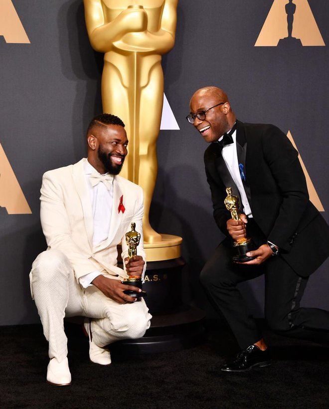 Barry Jenkins in Tartell Alvin McRaney, ustvarjalca filma Mesečina.