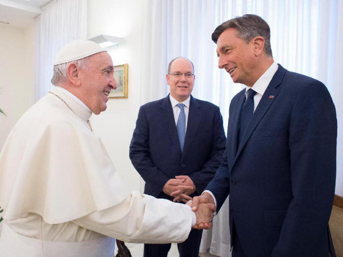 Pahor v družbi papeža Frančiška