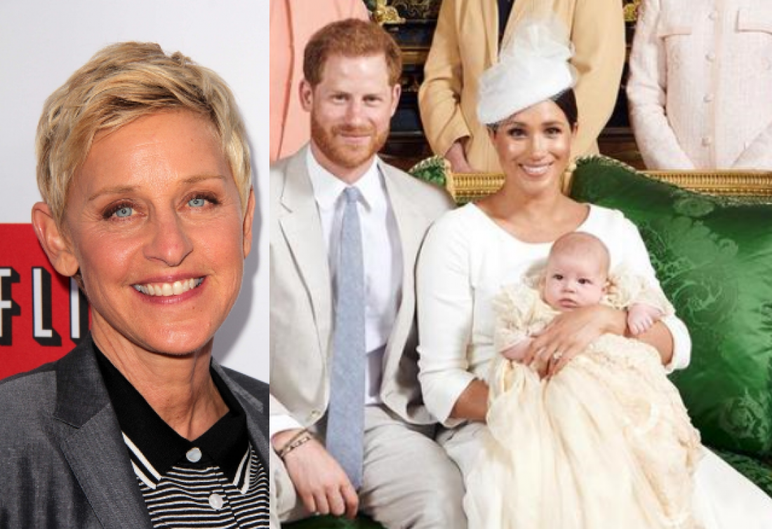 Ellen DeGeneres razkrila, kako je hraniti in držati kraljevega dojenčka