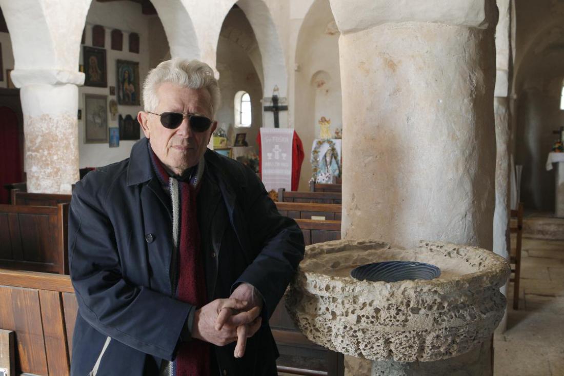 Enainosemdesetletni Marijan Jelenić je župnik v sv. Foški že od leta 1972.