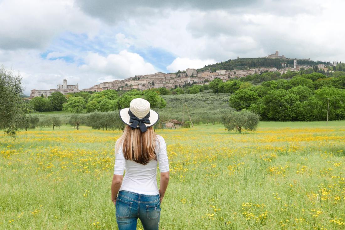 Čudovit pogled na Assisi