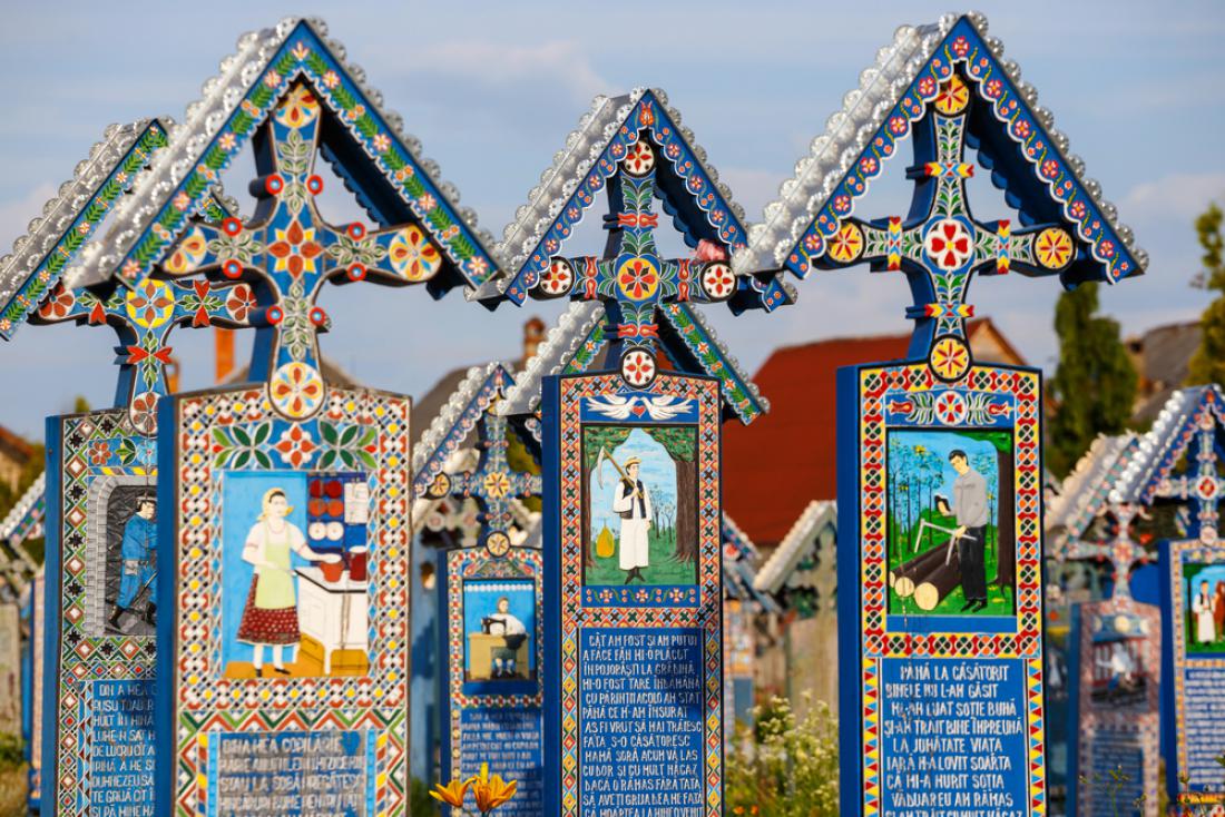 Veselo pokopališče v Sapanti je zagotovo edino te vrste v Evropi, če ne celo na svetu. Foto: Dziewul/Shutterstock