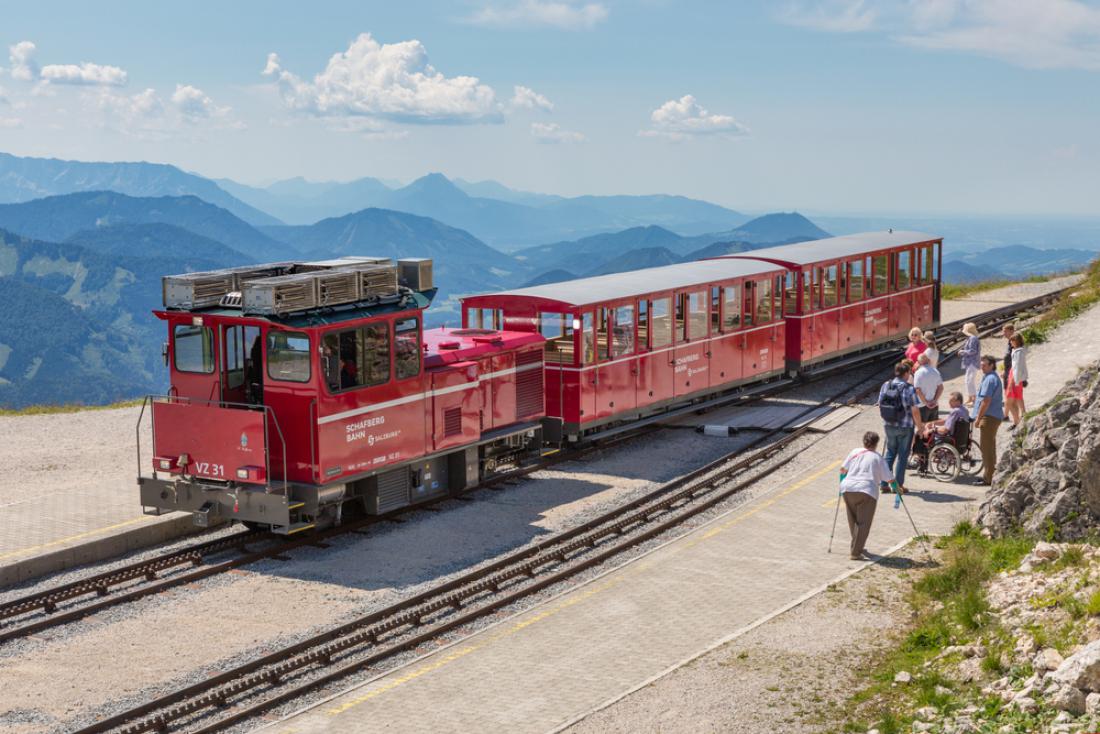 Najbolj strmo gorsko železnico v Avstriji so zgradili leta 1883 in obratuje še danes. Foto: T.W. van Urk/Shutterstock